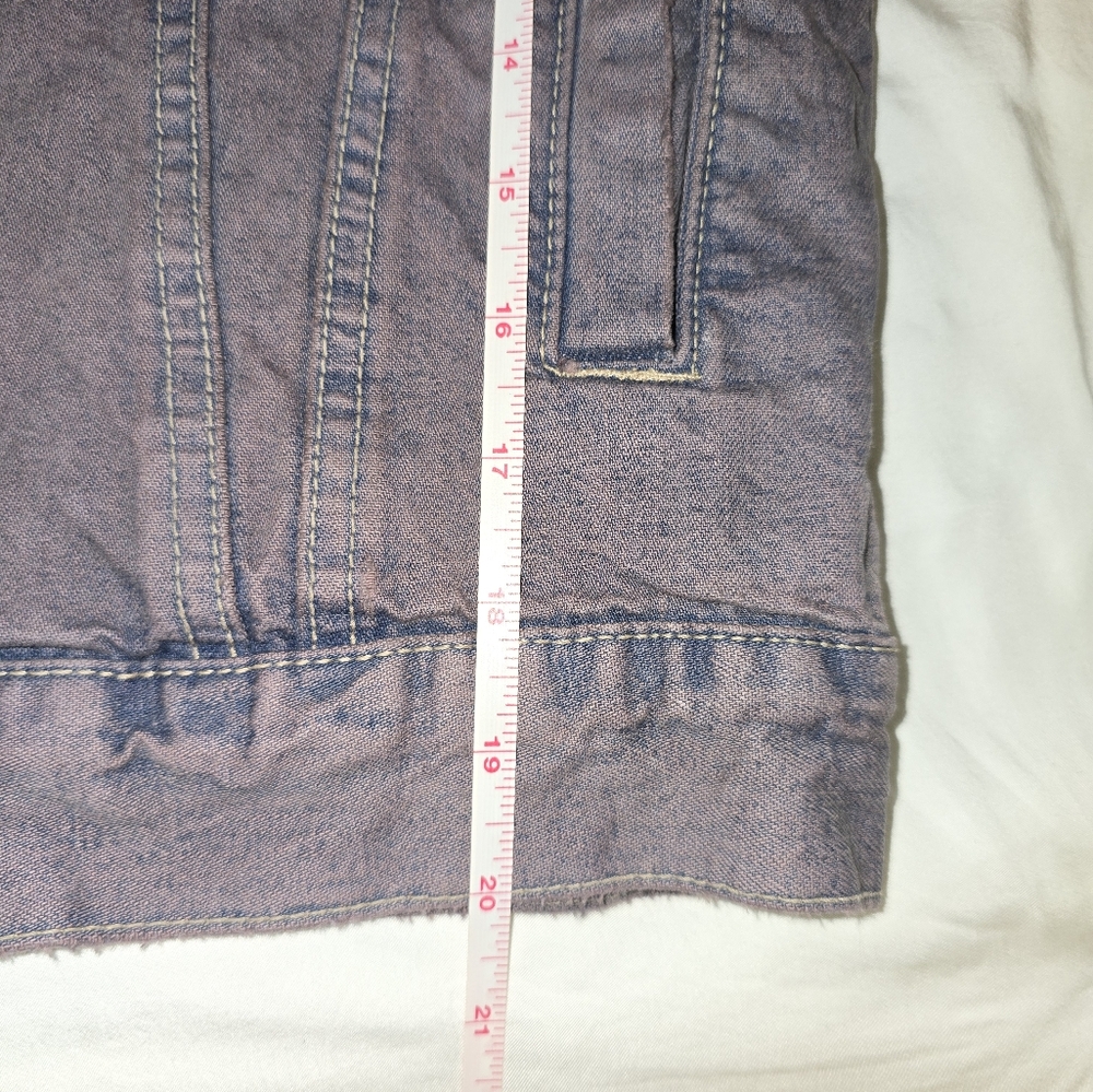 American Eagle Outfitters Lavender Denim Jacket - Picture 9 of 10